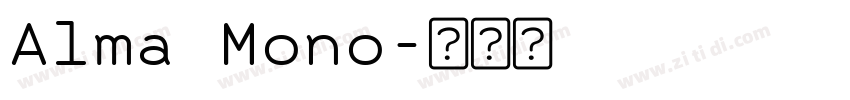Alma Mono字体转换